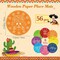 56 Pcs Day of The Dead Skull Placemats 13" x 13" Dia De Muertos Disposable Place Mat Paper Colorful Mexican Sugar Skulls Round Table Placemat for Halloween Table Decor Kitchen Dining